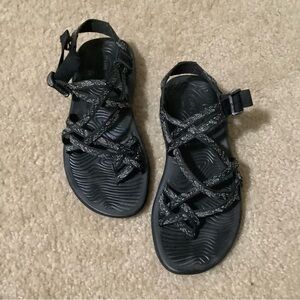 Chaco Women's Black and Gray Strappy Sandals